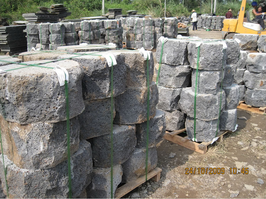 lava stone table feet