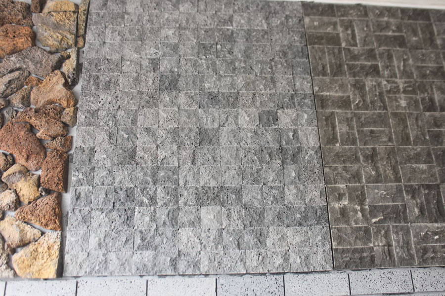 lava stone mosaic