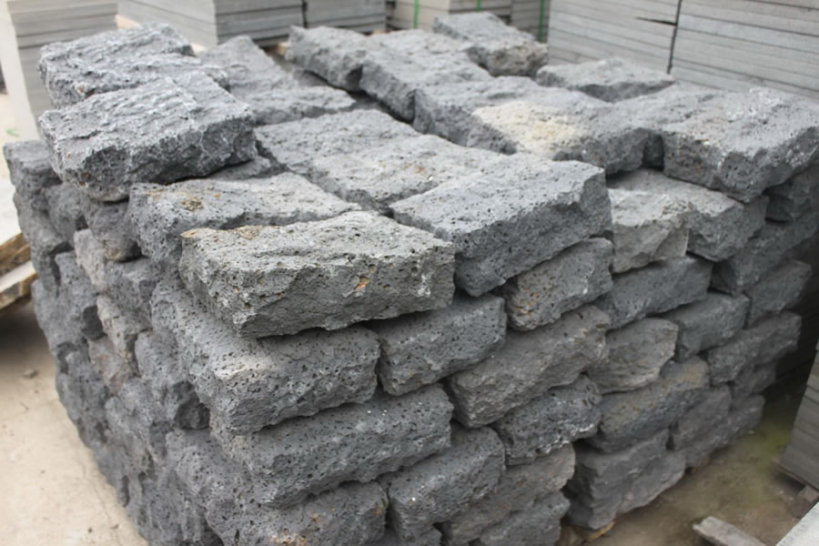 lava stone split brick