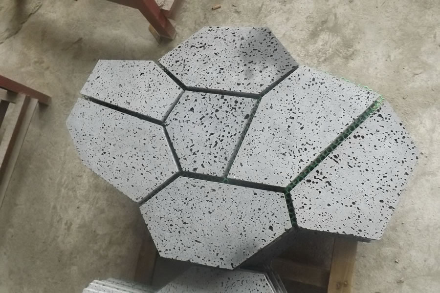 lava stone paver mesh