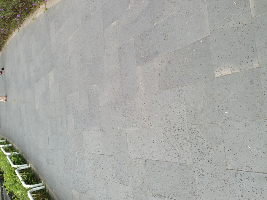 black lave stone paver