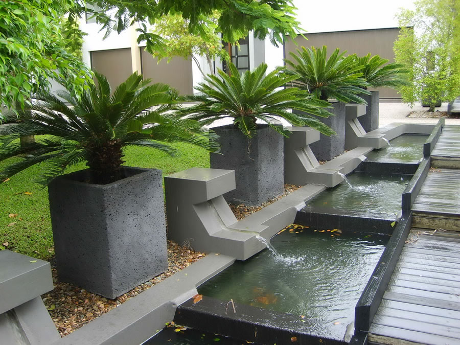 lava stone fountain